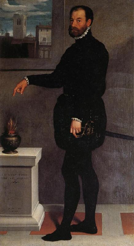 MORONI, Giovanni Battista Portrait of Pietro Secco Suardo oil painting image